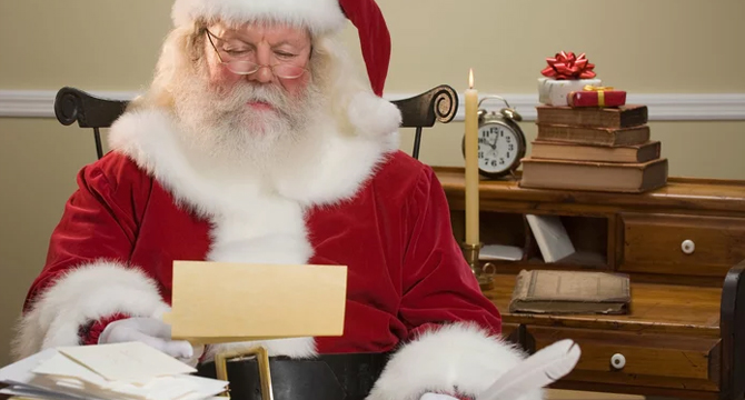 Дядо Коледа очаква детски писма