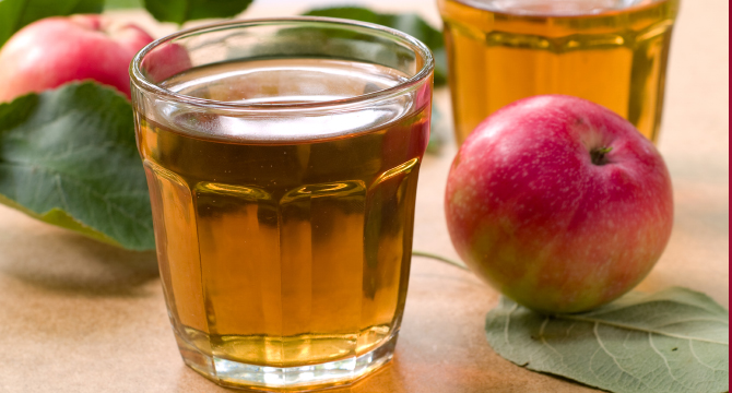 Ябълковият сок действа разхладително през лятото